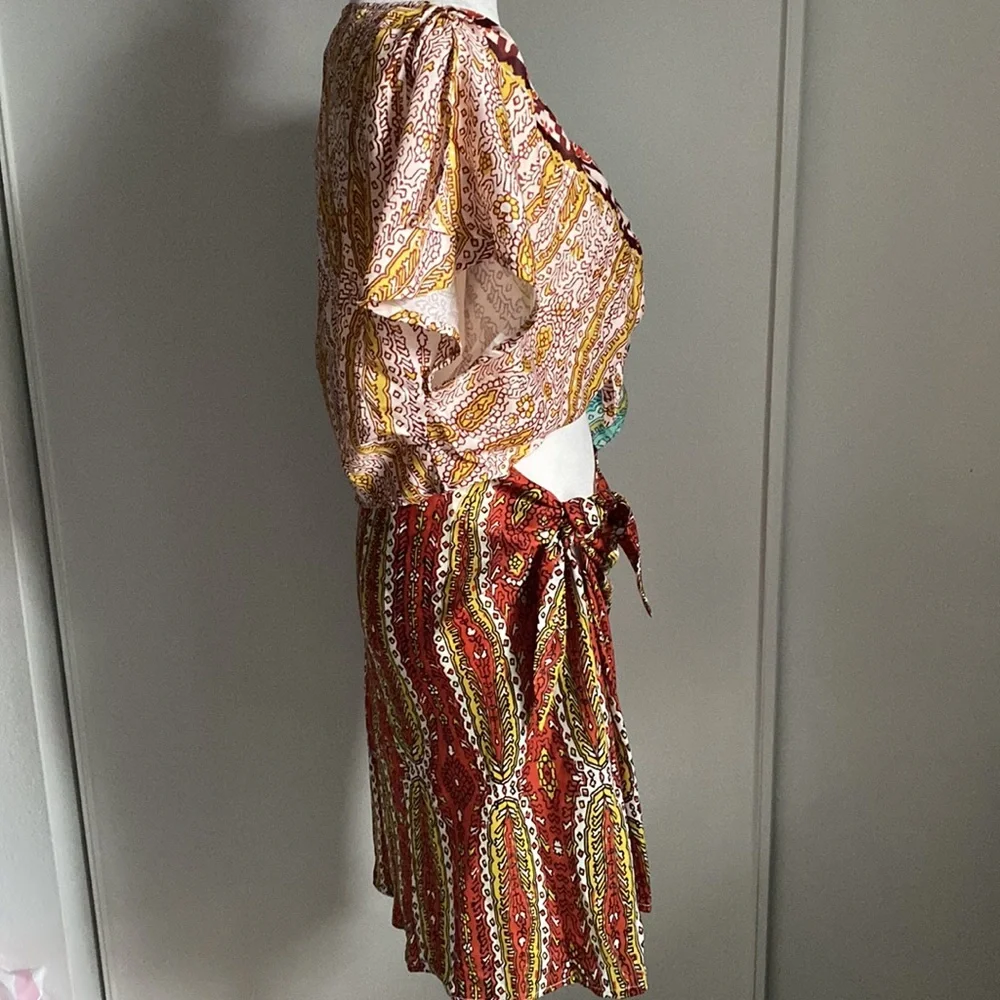 New Anthropologie Women’s 2 Piece Boho Resort Summer Skirt Crop Top Cover Up Set - Picture 6 of 8